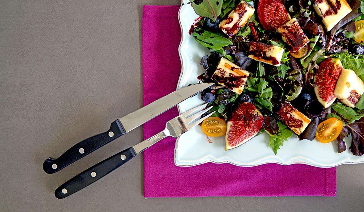 Halloumi-Feigen Salat