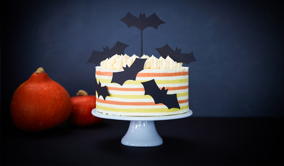 Halloween Stripe Cake