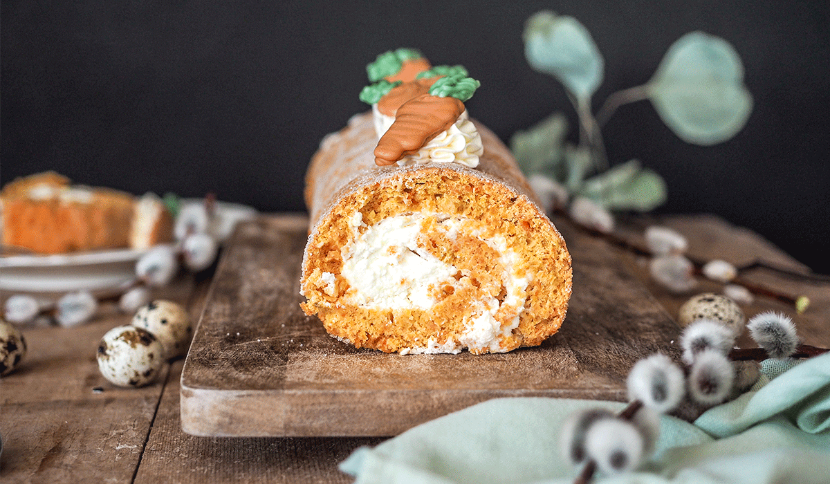 Karotten Biskuitrolle