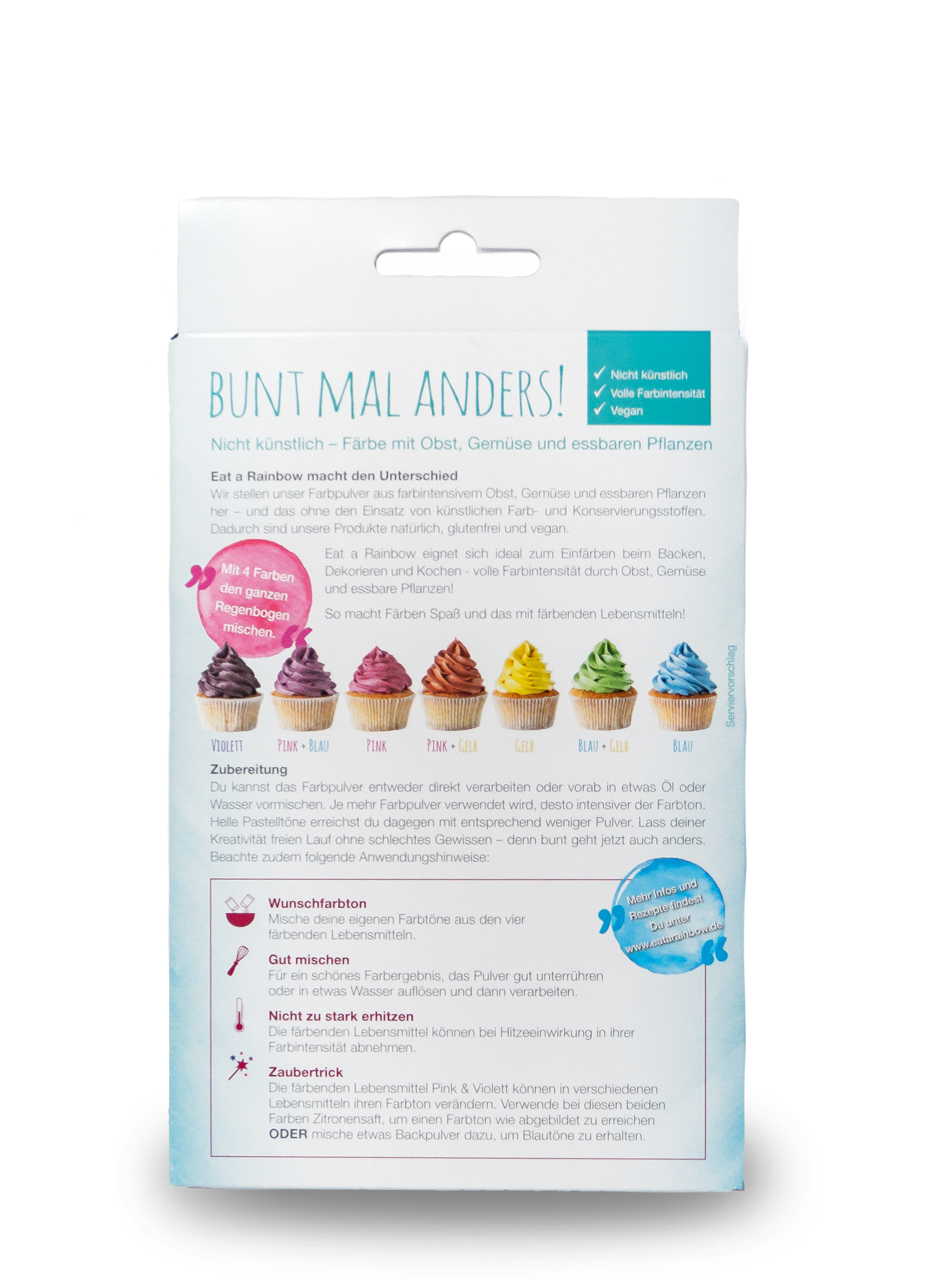 Farbpulver 4er-Farbmix | Eat a Rainbow